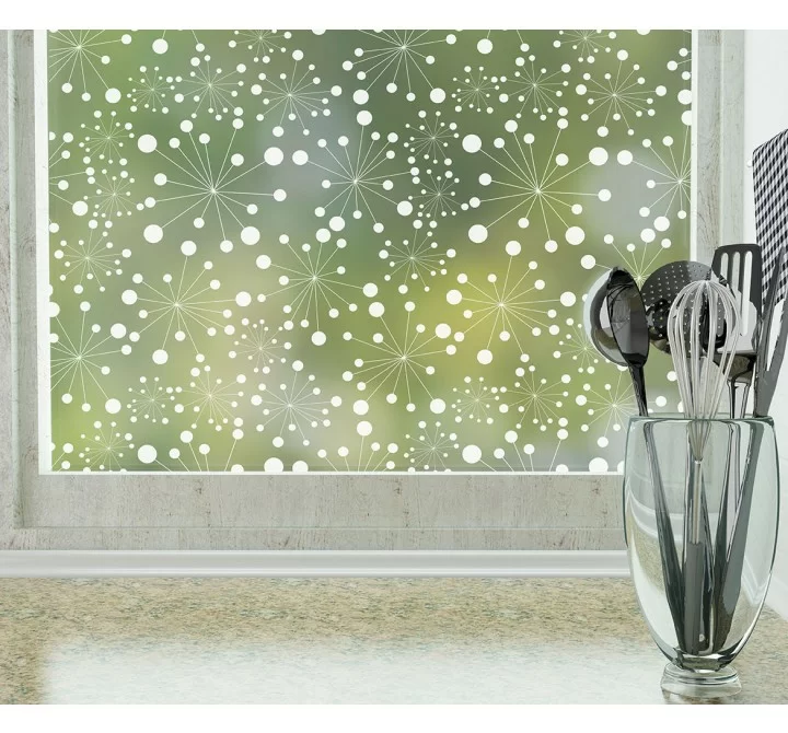 Odhams Press Nova Frosted Non-Adhesive Decorative Window Film - Privacy Cling Film
