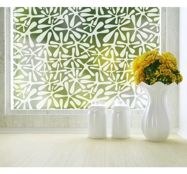 Odhams Press Groovy Amoeba Privacy Adhesive Window Film