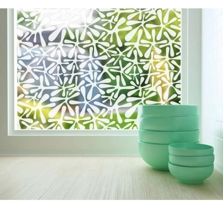 Odhams Press Groovy Amoeba Sheer Adhesive Window Film