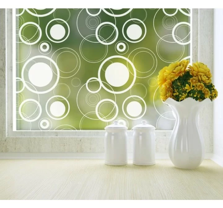 Odhams Press Retro Dots Privacy Adhesive Window Film