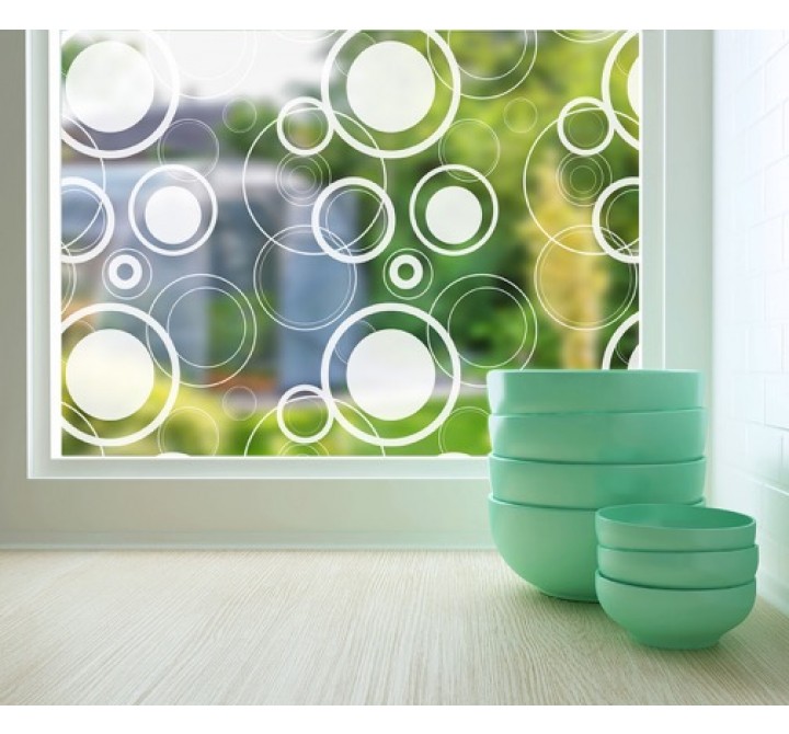 Odhams Press Retro Dots Sheer Adhesive Window Film