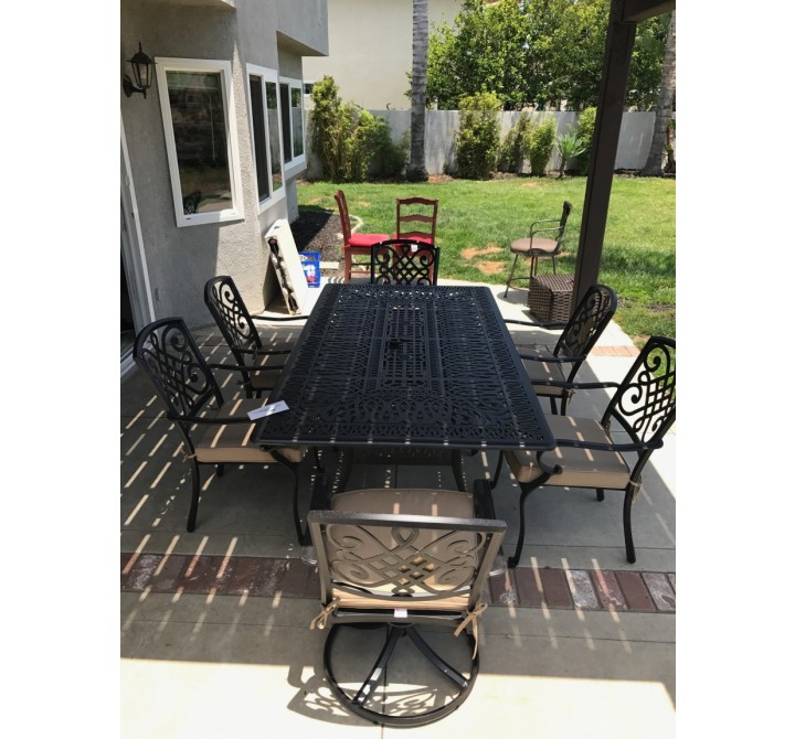 Bridgetown 7-Piece Dining Set - RCDTDY8444-BT2 - Long Side