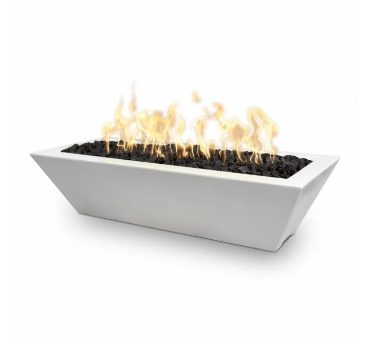 The Outdoor Plus 48" X 20" Linear Maya GFRC Fire Bowl 