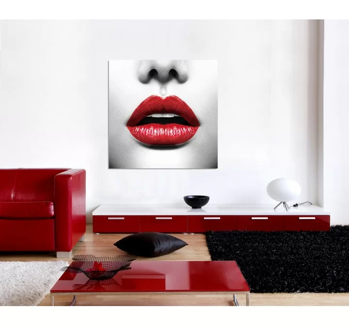 J&M Furniture Acrylic Wall Art Red lips | SB-61116 
