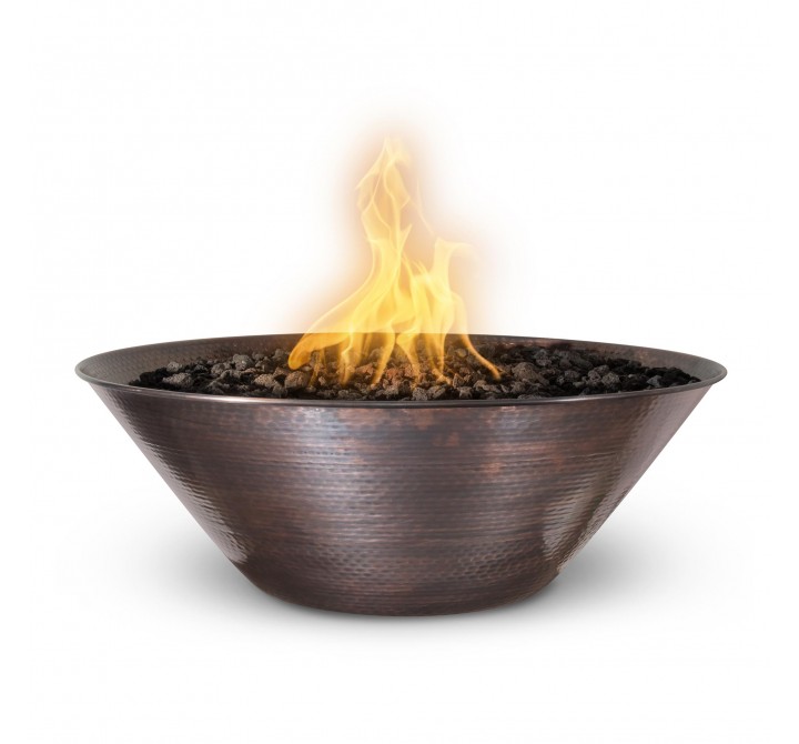 The Outdoor Plus 31" Remi Hammered Copper Fire Bowl