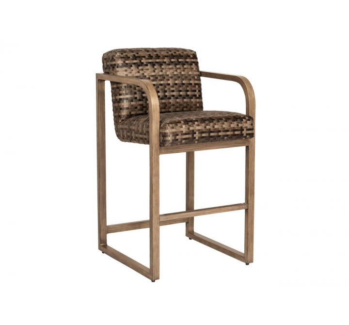 Woodard Reunion Counter Stool with Arms