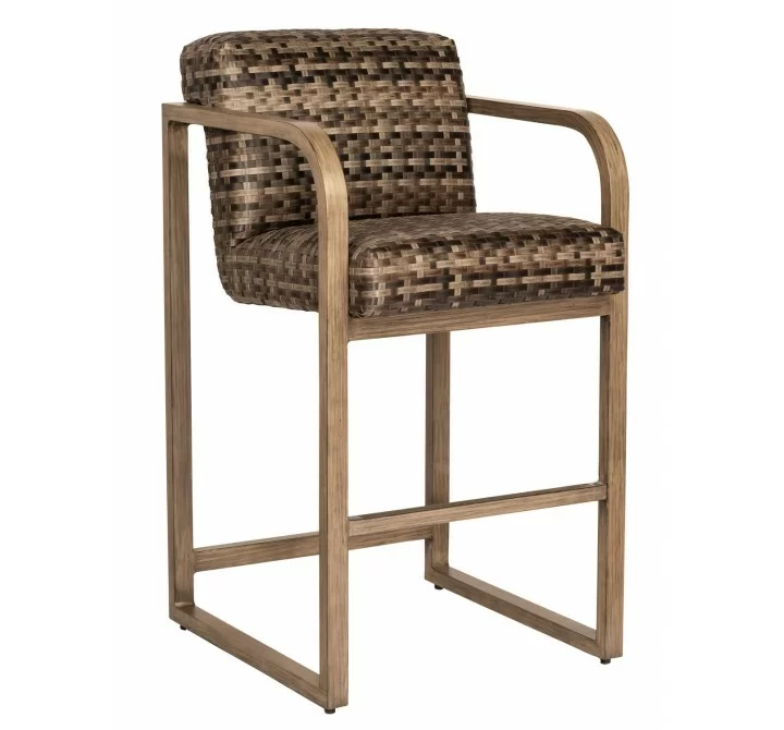 Woodard Reunion Bar Stool with Arms