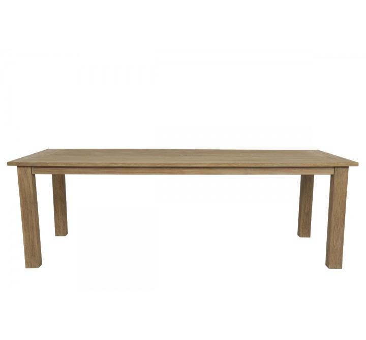 Sunset West Coastal Teak 91" Dining Table - Front Angle