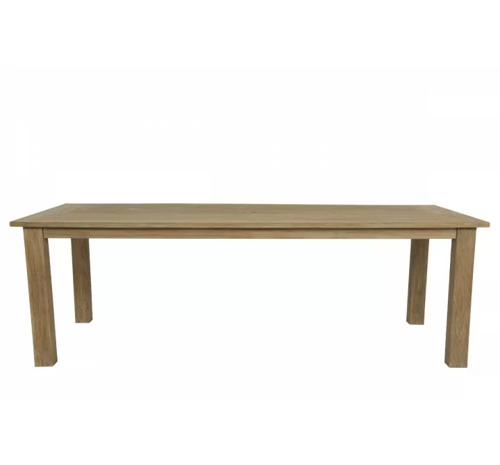 Sunset West Coastal Teak 91" Dining Table - Front Angle