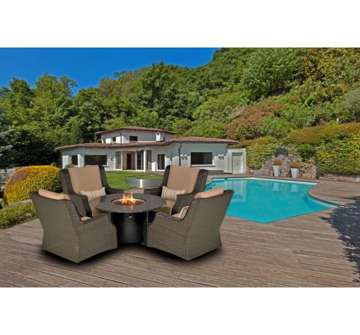 Rome 5-Piece Fire Chat Set