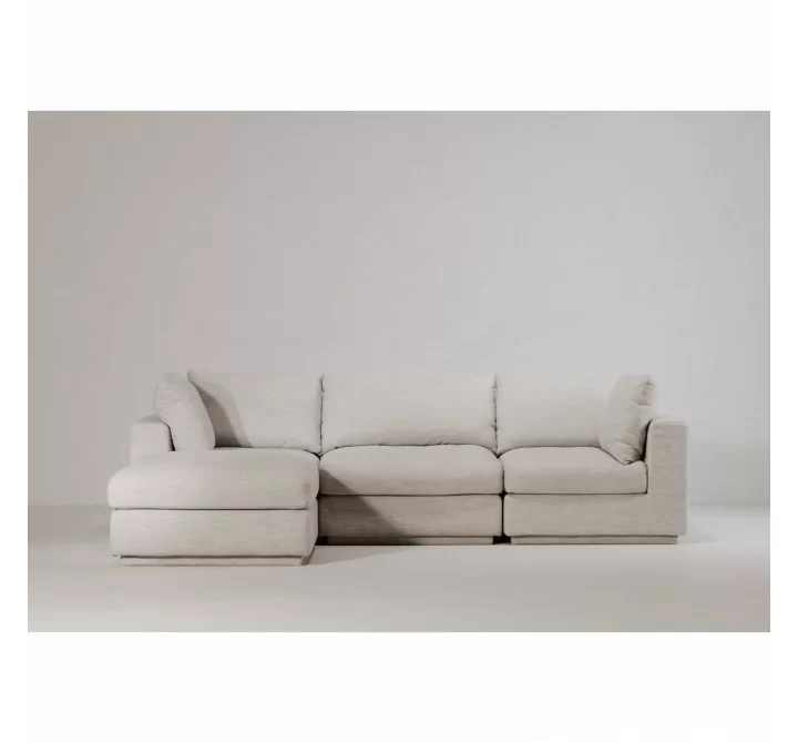 Moe's Home Collection Justin Slipper Chair - Light Grey - Lifestyle