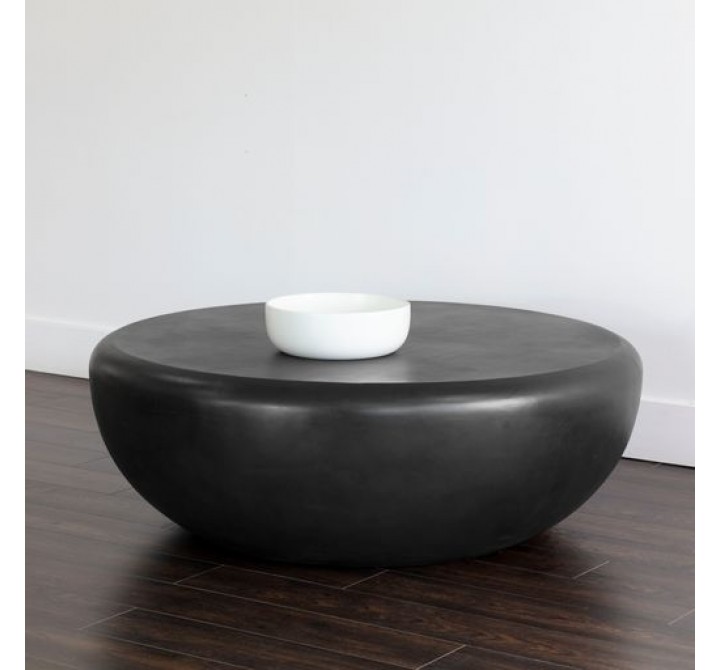 Sunpan Iolite Coffee Table in Black - Lifestyle