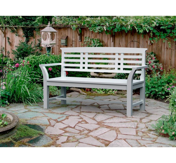 Anderson Teak Sakura 2-Seater Teak Bench In White Finish