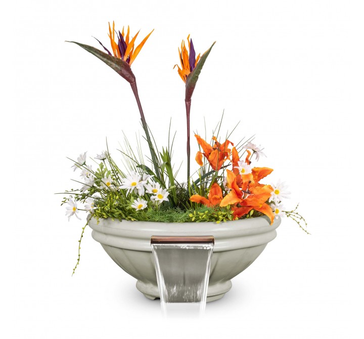 The Outdoor Plus Roma GFRC Concrete Planter & Water Bowl