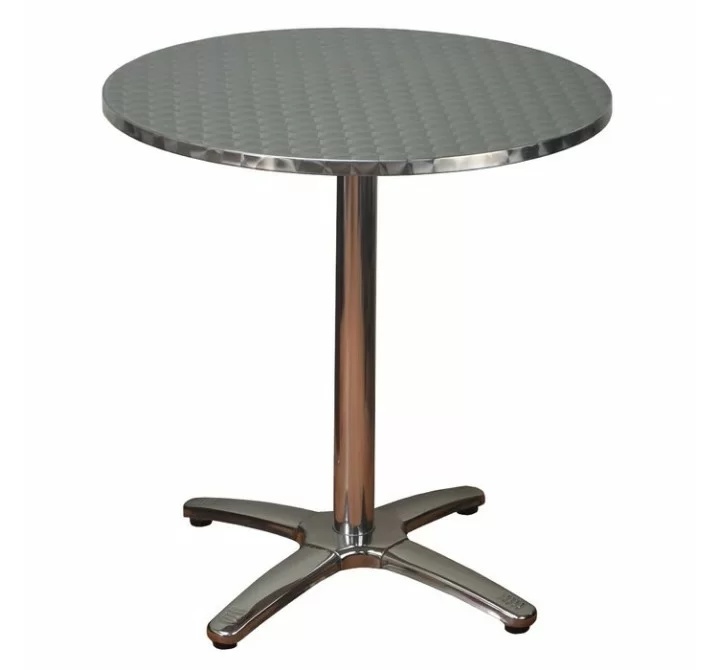 H&D Seating 27.5in Round Aluminum Patio Table
