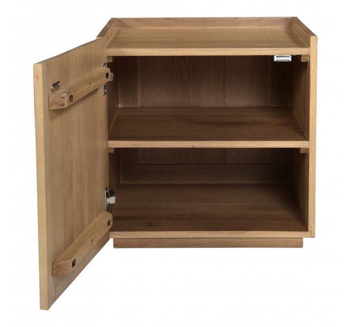 Moe's Home Collection Plank Nightstand - Natural - Front Opened Angle