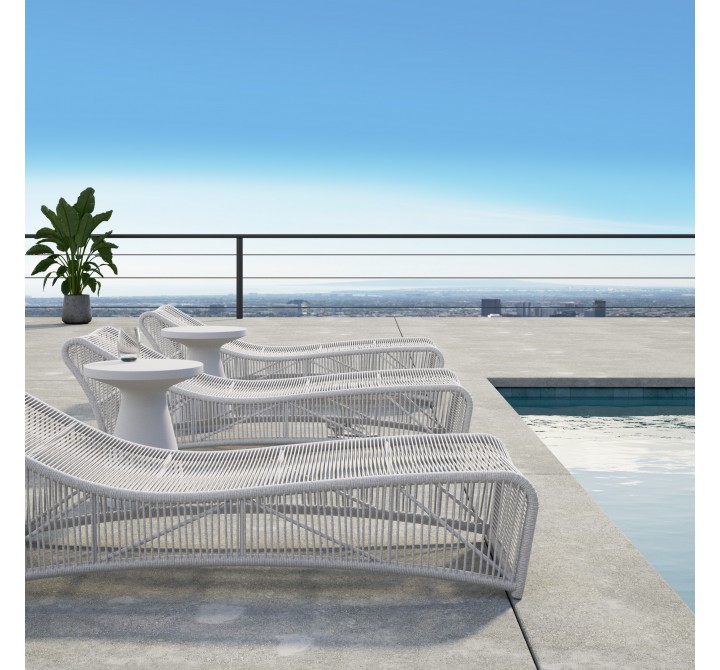Sunset West Miami Cushionless Chaise - Lifestyle