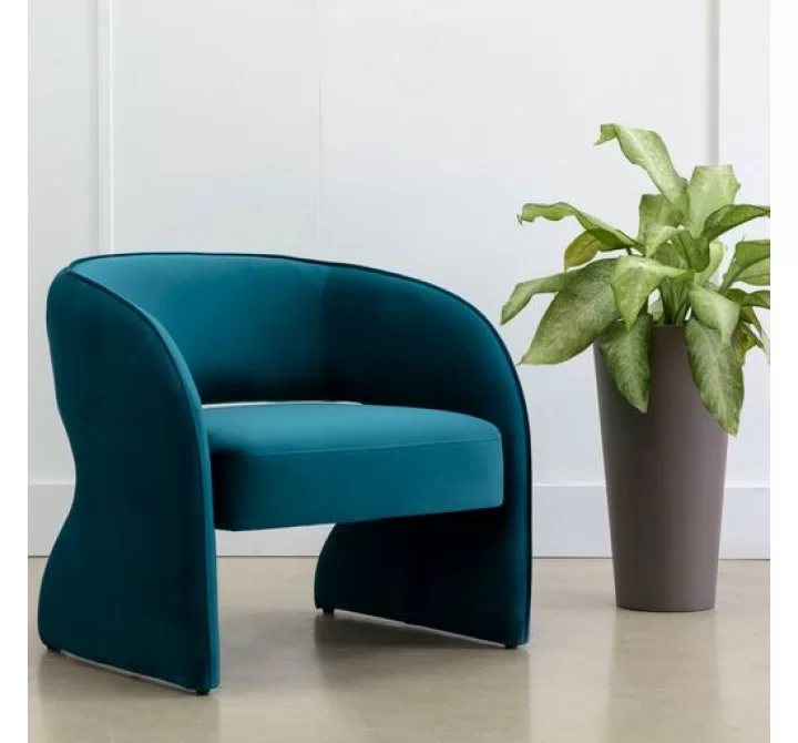 Sunpan Rosalia Lounge Chair Timeless Teal - Lifestyle