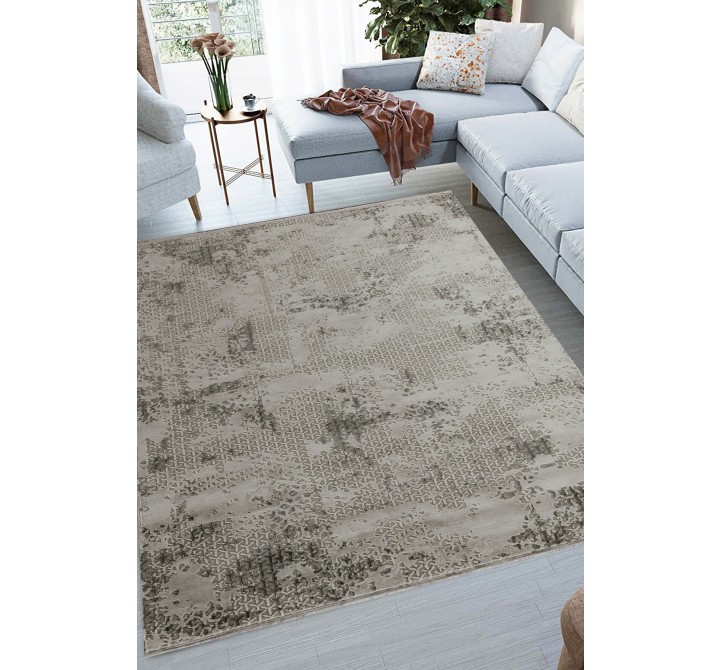 Whiteline Modern Living Graziella Decorative Polyester and Polypropylene Rug - Lifestyle