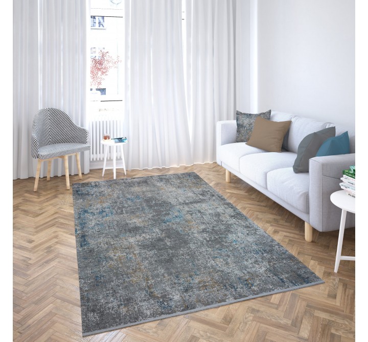 Whiteline Modern Living Dakota Decorative Polyester and Viscon Rug - Lifestyle