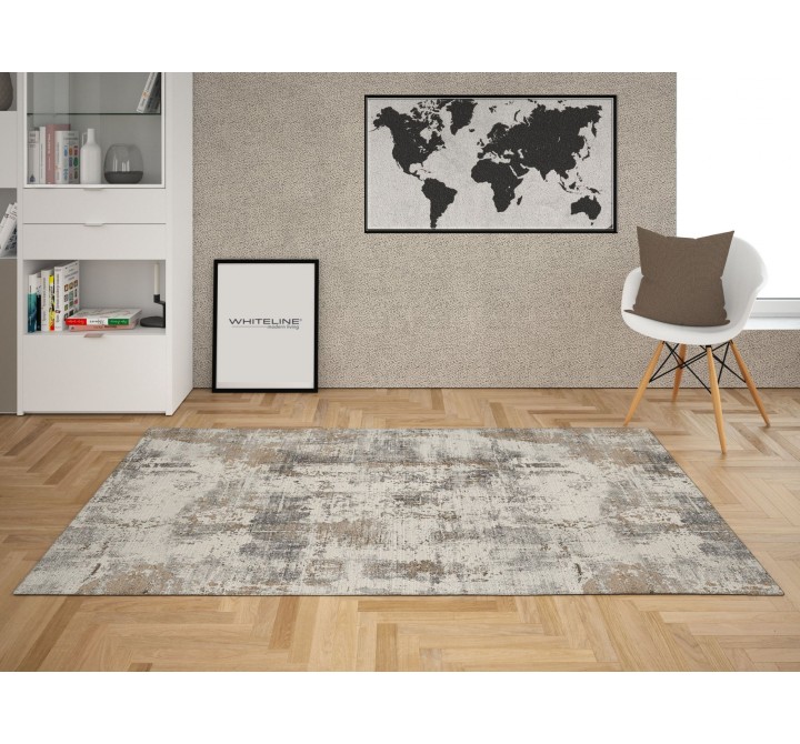 Whiteline Modern Living Goldy Decorative Polyester and Cotton Rug - Lifestyle 2