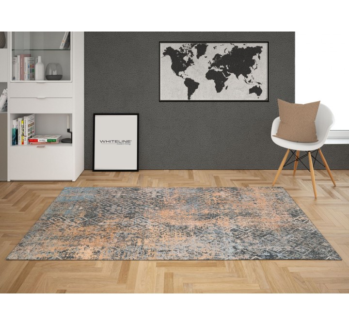  Whiteline Modern Living Celia Decorative Polyester and Cotton Rug - Lifestyle