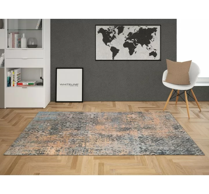  Whiteline Modern Living Celia Decorative Polyester and Cotton Rug - Lifestyle