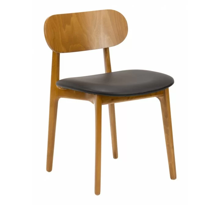 European Beechwood Wood Dining Chair - Front