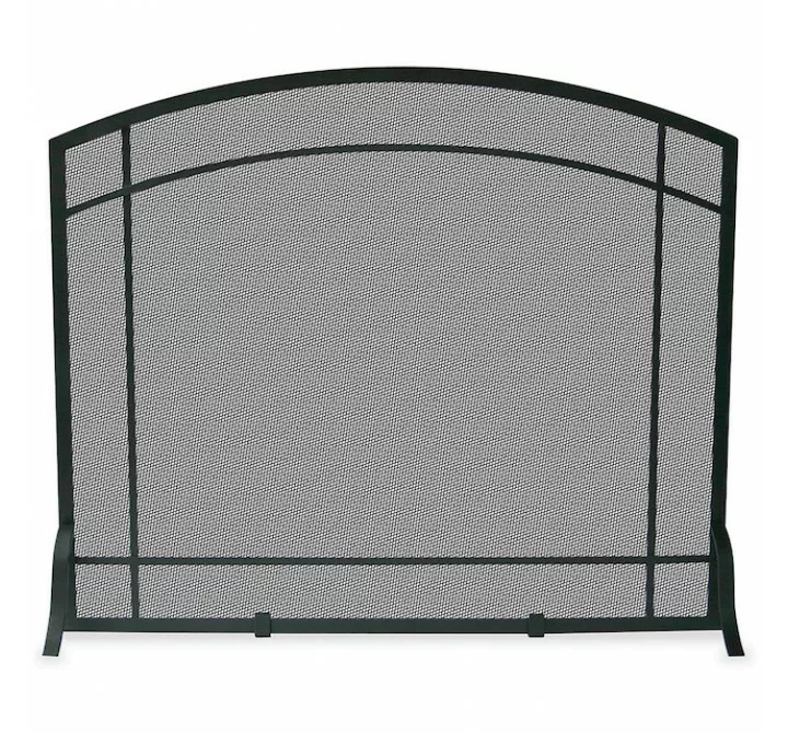 Mr. Bar-B-Q UniFlame® Single Panel Black Wrought Iron Screen with Mission Design
