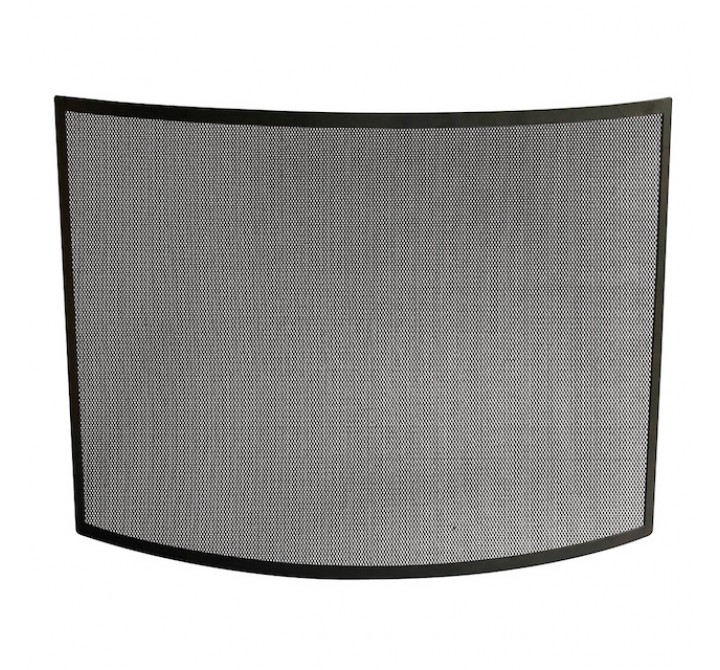 Mr. Bar-B-Q UniFlame® Single Panel Curved Black Wrought Iron Screen