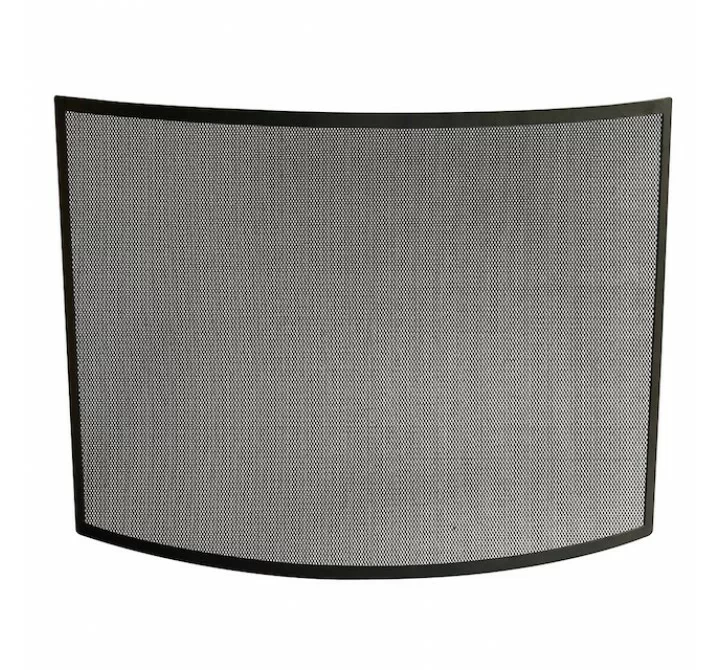 Mr. Bar-B-Q UniFlame® Single Panel Curved Black Wrought Iron Screen