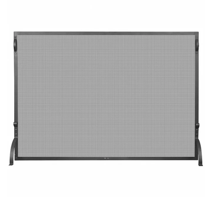 Mr. Bar-B-Q UniFlame® Single Panel Black Wrought Iron Screen, Large