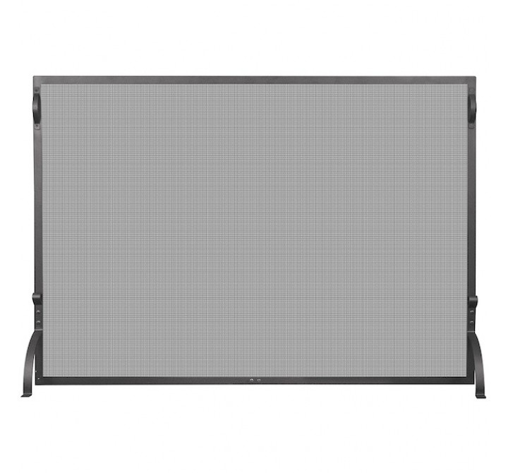 Mr. Bar-B-Q UniFlame® Single Panel Black Wrought Iron Screen, Small