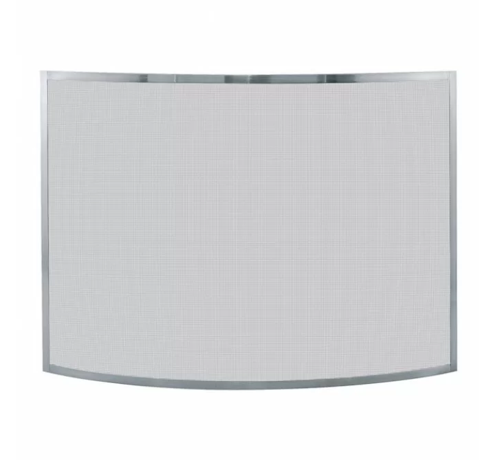 Mr. Bar-B-Q UniFlame® Single Panel Curved Pewter Finish Screen