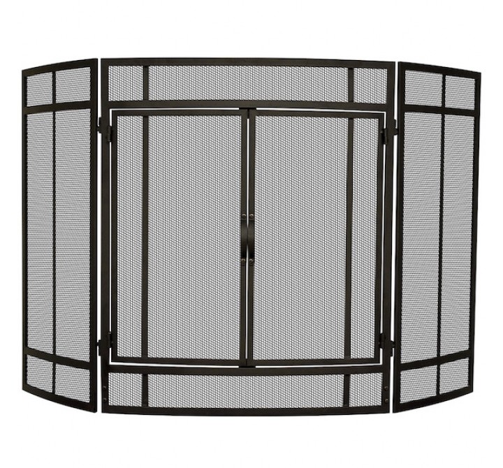 Mr. Bar-B-Q UniFlame® 3 Panel Curved Screen with Doors
