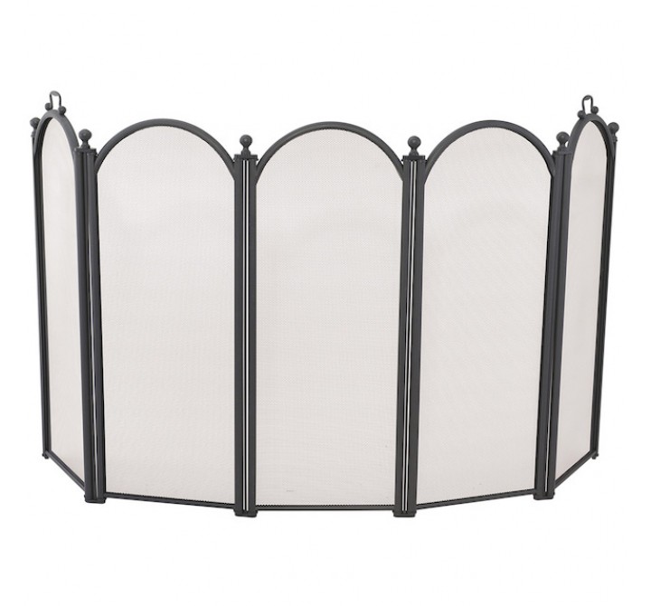 Mr. Bar-B-Q UniFlame® 5 Fold Black Finish Large Diameter Screen