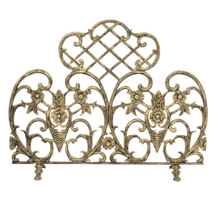 Mr. Bar-B-Q UniFlame® Single Panel Antique Gold Finish Cast Aluminum Screen