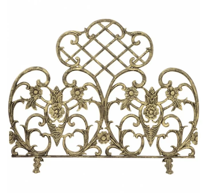 Mr. Bar-B-Q UniFlame® Single Panel Antique Gold Finish Cast Aluminum Screen