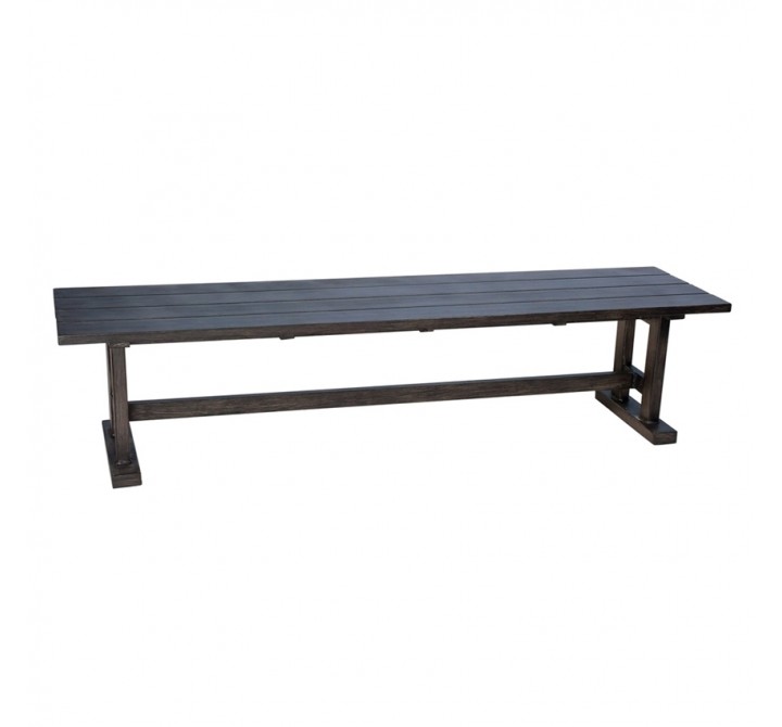 Woodard Augusta Woodlands Dining Bench - Angled