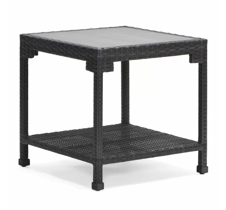 Woodard Lorenzo Side Table - Angled and Zoomed