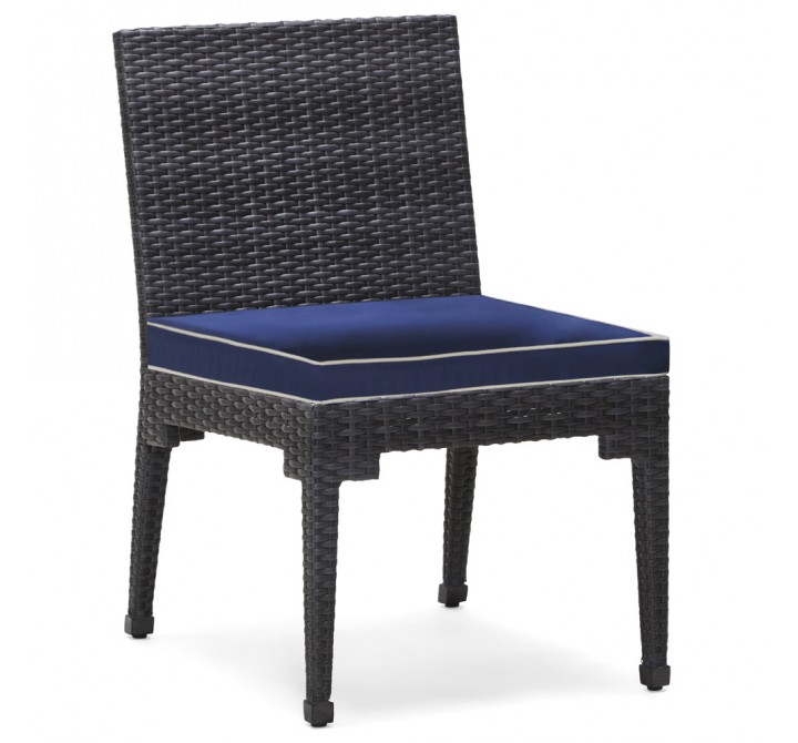 Woodard Lorenzo Dining Side Chair - Angled and Zoomed