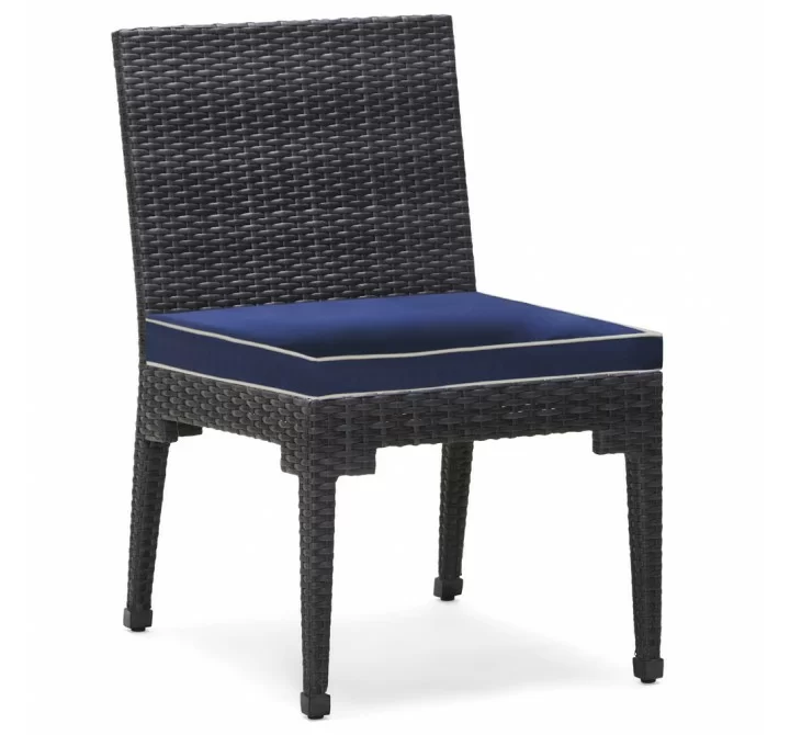 Woodard Lorenzo Dining Side Chair - Angled and Zoomed