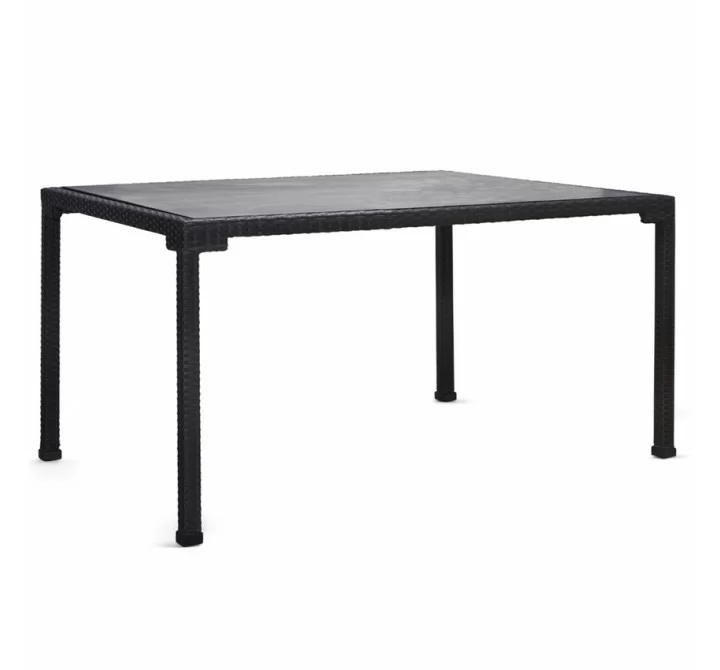 Woodard Lorenzo Square Dining Table - Angled and Zoomed