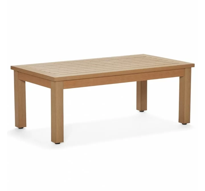 Woodard Sierra Coffee Table in Natural - Angled