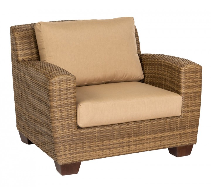 Woodard Saddleback Lounge Chair in Mocha