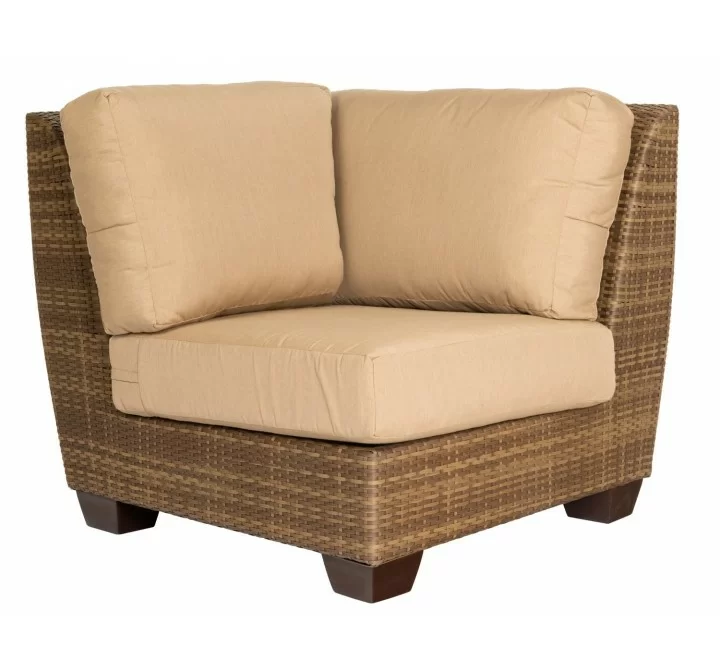 Woodard Saddleback Corner Sectional Unit in Mocha