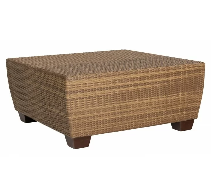 Woodard Saddleback Square Coffee Table in Mocha