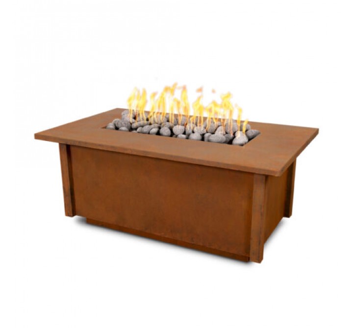 The Outdoor Plus Salinas Corten Steel Fire Table