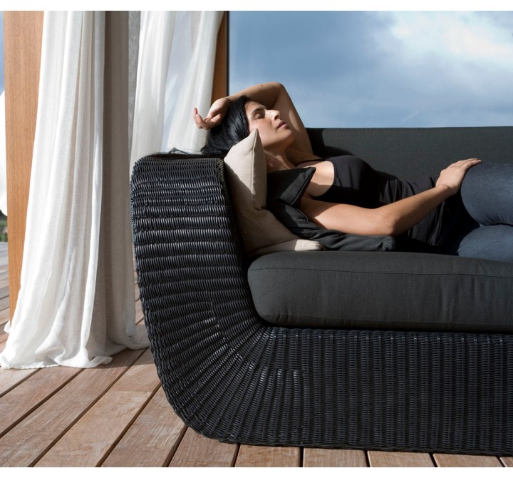 Cane-Line Savannah 2-Seater Sofa, Left Module side view