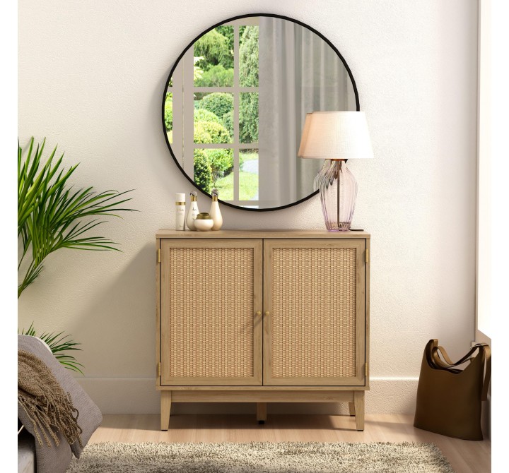 Anderson Teak Bodrum 31" Tall - 2 Door Accent Cabinet - Lifestyle Front